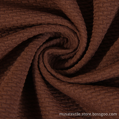 MUSA Popular Polyester Bubble Solid Knit Bullet Fabric